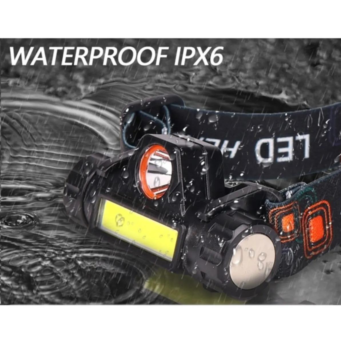 Удар 1200 люмен привел перезаряжаемый налобный фонарь Перезаряжаемый налобный фонарик